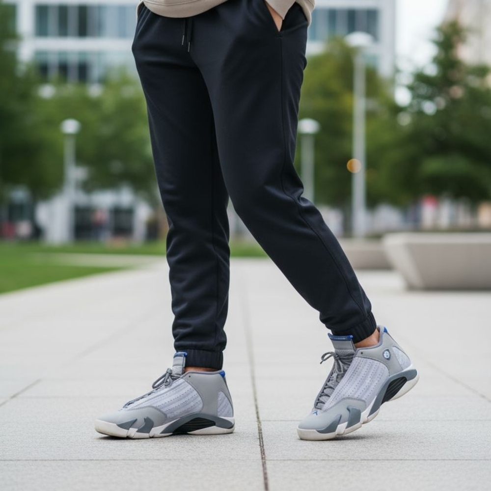 Jordan Gray and White Kids Sneakers
